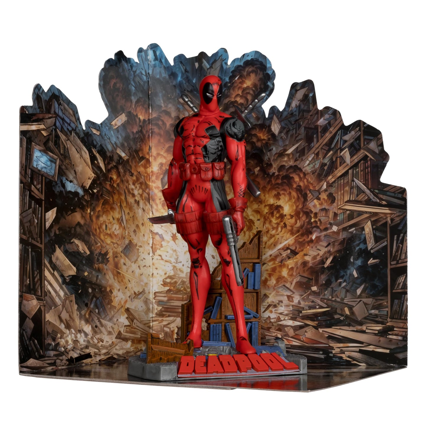 McFarlane Toys - Marvel Deadpool 1:10th Scale Posed Figure with Scene (The New Mutants #98)