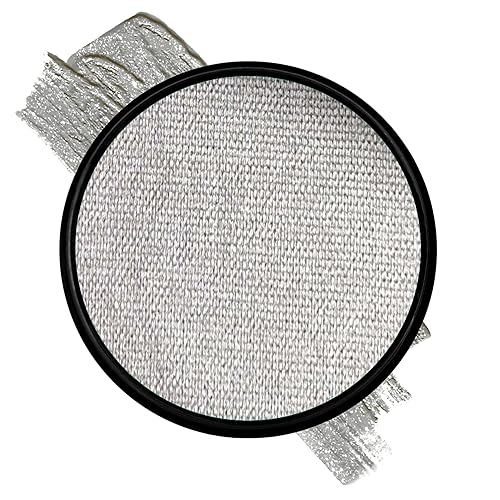 Mehron Paradise FX Metallics - Metallic Silver 1.4 oz | Professional Water Activated Shimmering Metallic Paint for Raves, Costumes, Special Effects