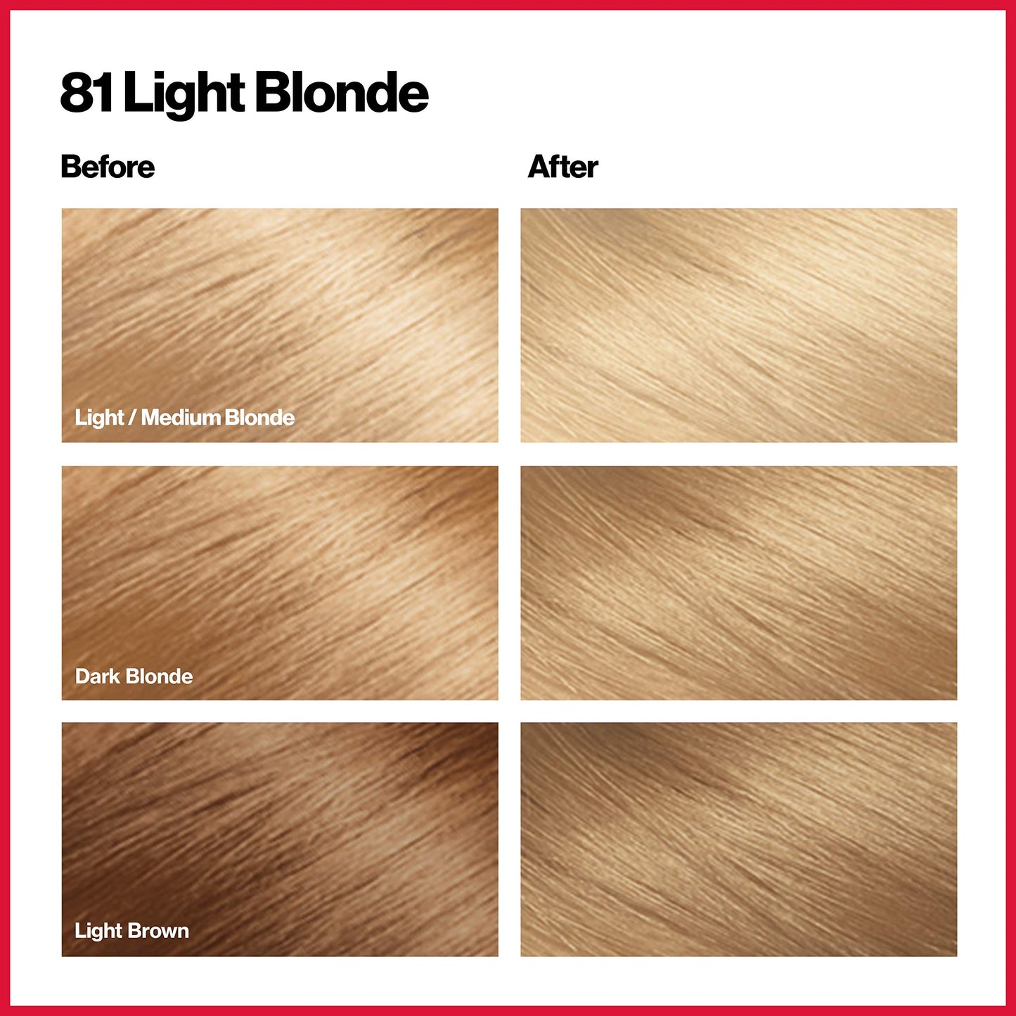 Revlon Permanent Hair Color, Permanent Hair Dye, Colorsilk with 100% Gray Coverage, Ammonia-Free, Keratin and Amino Acids, 81 Light Blonde, 4.4 Oz