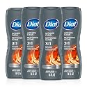 Dial Men 3 in 1 Body, Hair and Face Wash, Ultimate Clean, 16 Fl Oz, Pack of 4, Amber Woods Scent, Cleanses Deep + Gentle on Skin with Clean Rinse Beauty & Personal Care Dial