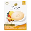 Dove Beauty Bar Soap Glowing Mango & Almond Butters, 8 Bars for Radiant Skin, Illuminates Skin 3.75 oz