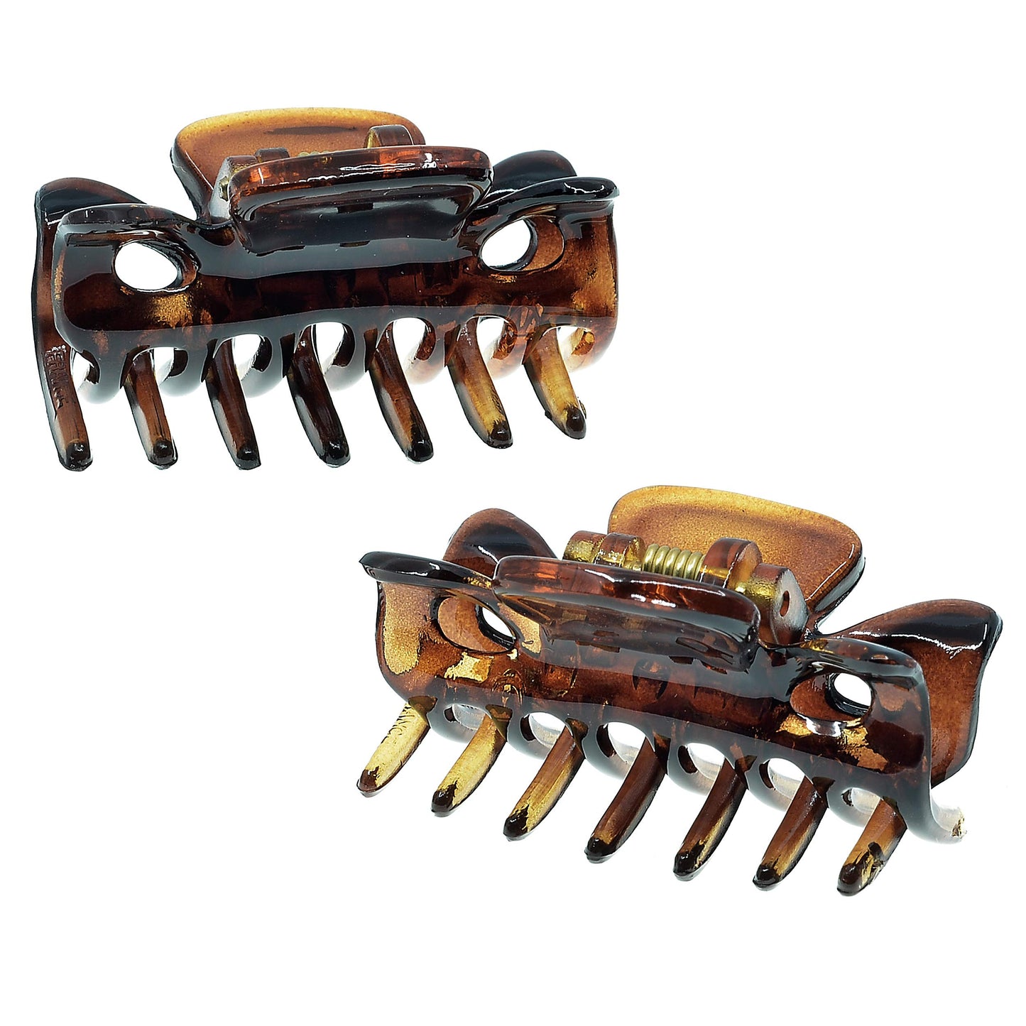 Camila Paris CP22/2 French Hair Clip for Women, 1.5 inch Set of 2 Tortoise Girls Hair Claw Clips Jaw Fashion Durable Styling Hair Accessories