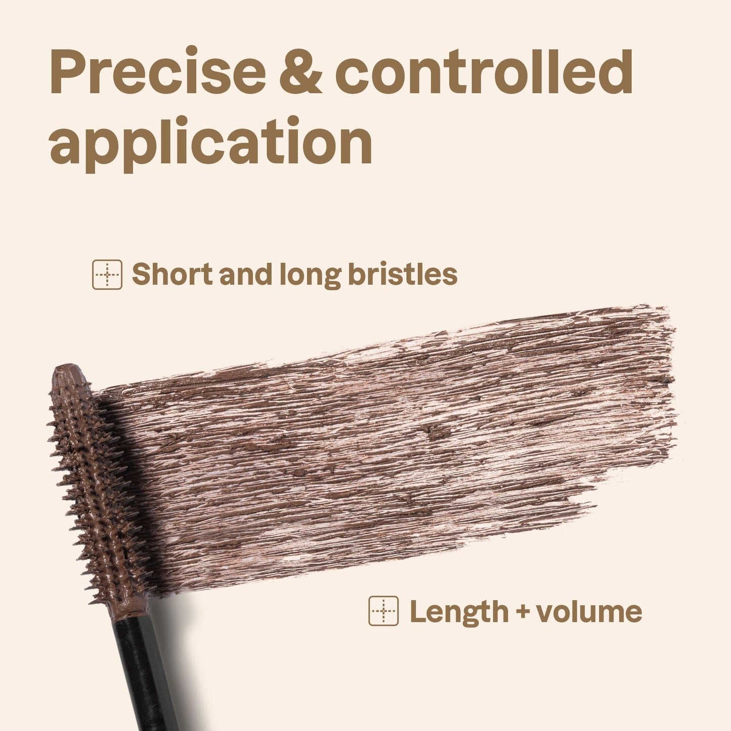 ATTITUDE Oceanly Serum Infused Mascara, EWG Verified, Eye Lash Serum, Length + Volume, Vegan Beauty and Makeup, Brown, 0.24 Oz