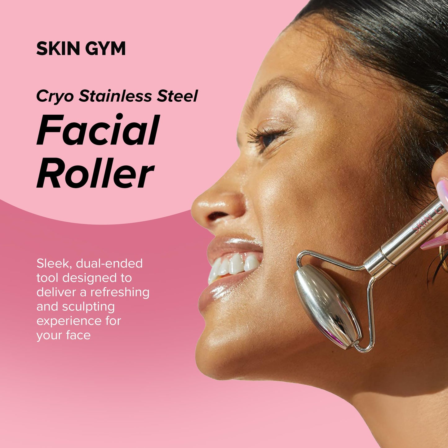 Skin Gym Face Roller for Wrinkles and Lifting - Anti-Aging Face Massager Skin Care Beauty Tool - Boost Radiance, Rejuvenate Skin, Sculpt, Lift