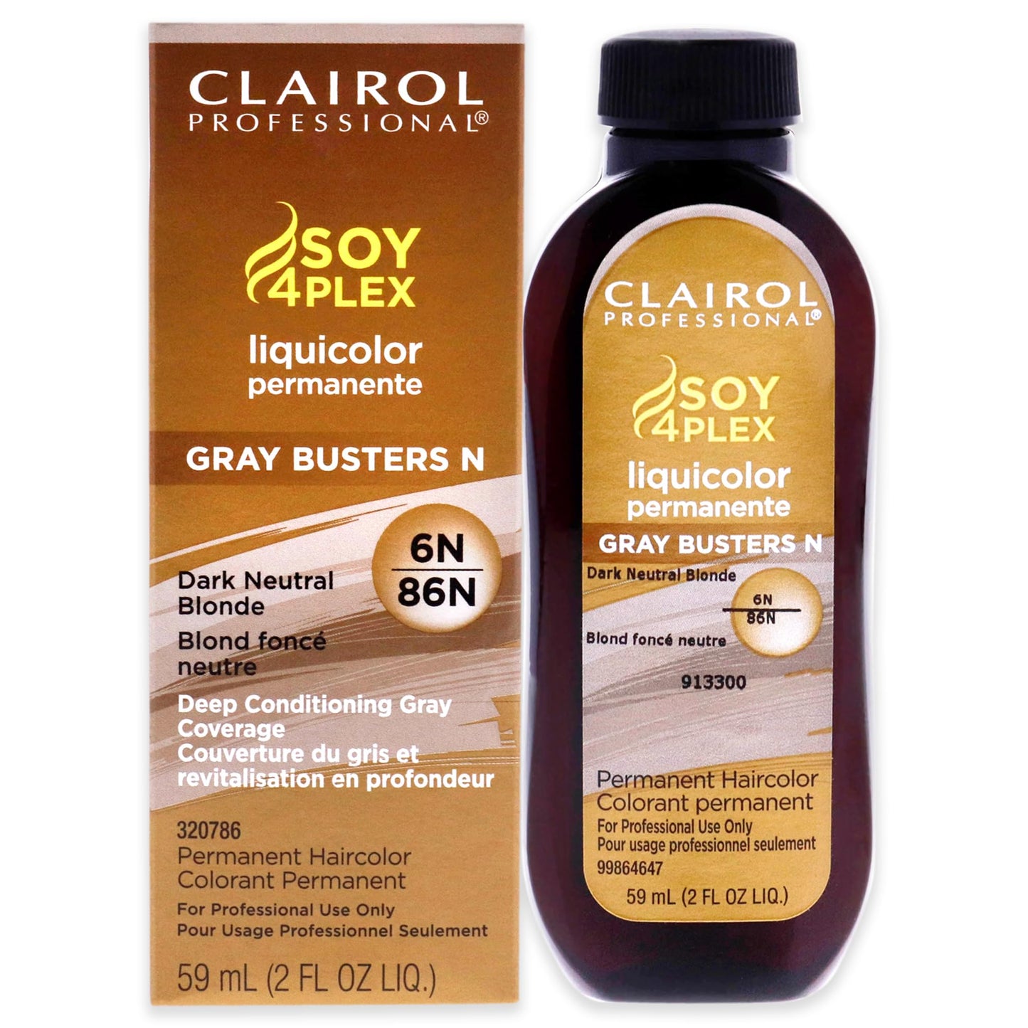 Clairol Professional Permanent Liquicolor, 6n Dark Neutral Blonde, 2 Fl Oz - Packaging May Vary