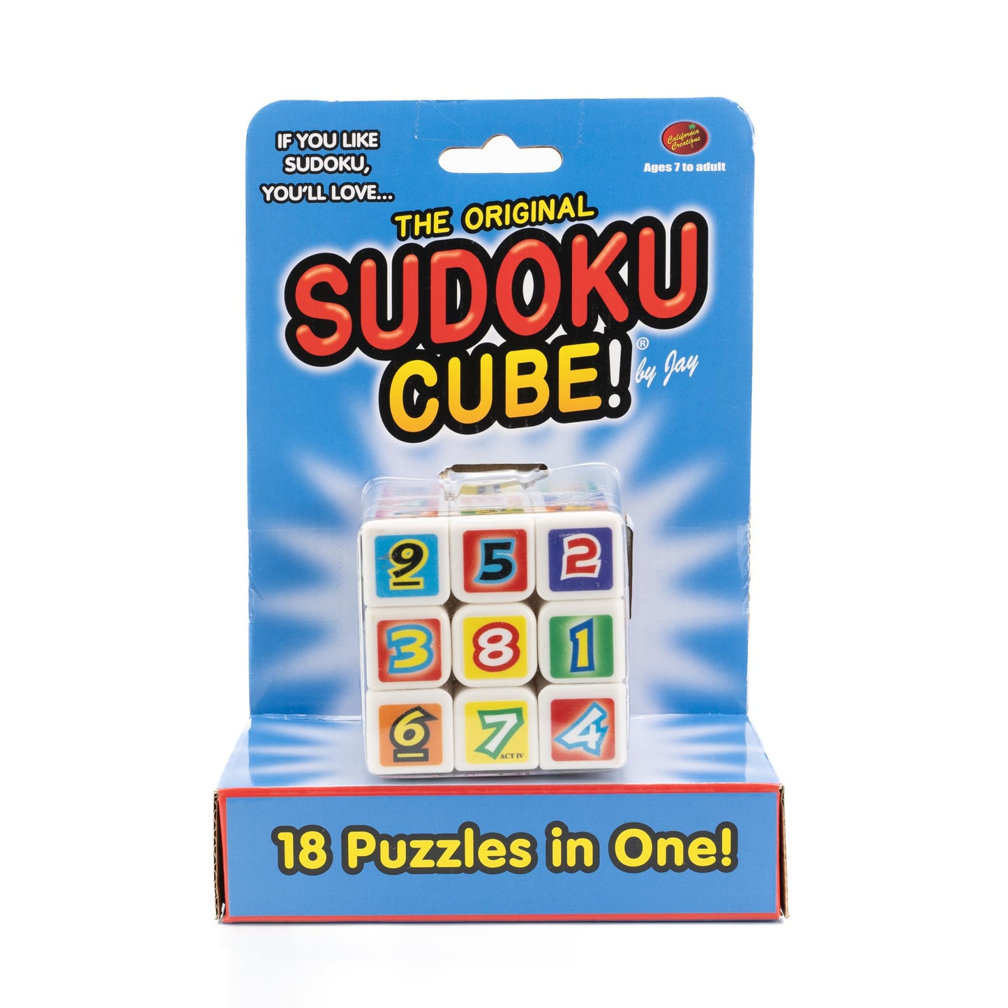 Sudoku Cube Portable Twist on Classic Game with 18 Puzzles - Enjoy Fun Brain Teasing for Kids & Adult