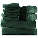 Hearth & Harbor Bath Towels for Bathroom - 100% Ring Spun Cotton Luxury Bathroom Towels - Ultra Soft & Highly Absorbent, Bath Towels Set of 10…