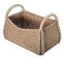 KOUBOO XL Seagrass Basket, Handmade, Living Room, Blankets, Toy Bin, Extra Storage, Decorative Storage, Laundry Basket, Brown