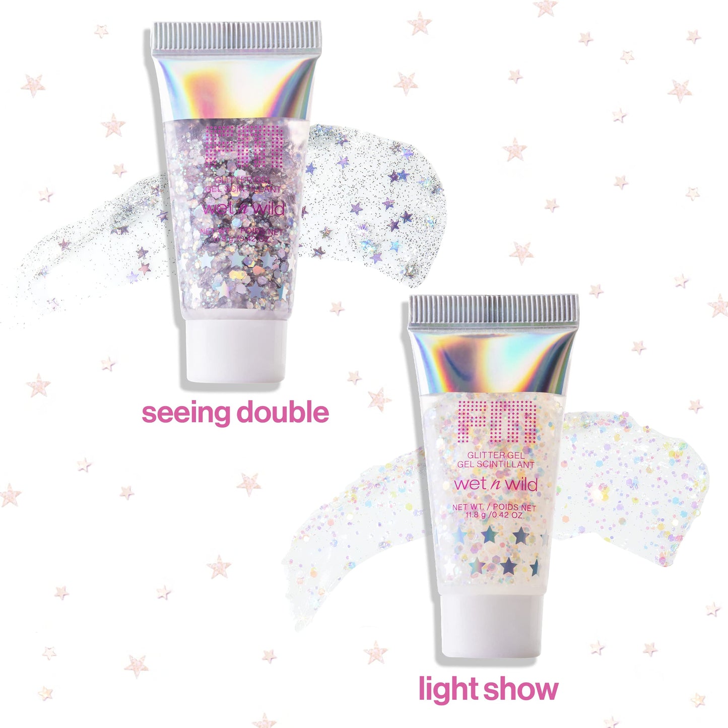 Body Glitter by Wet n Wild Fantasy Makers Glitter Gel Silver Seeing Double