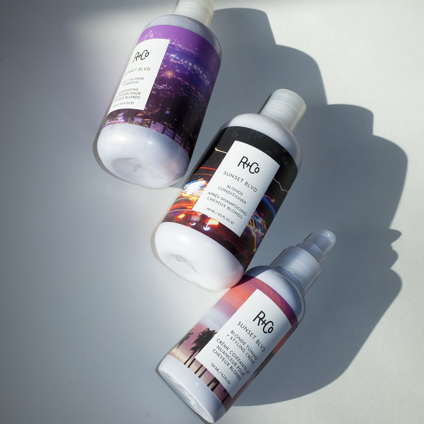 R+Co Sunset Blvd Blonde Toning Styling Crème | Toning + Hydrated Styling Crème For Blonde and Gray Hair | Vegan + Cruelty-Free | 4.2 Oz