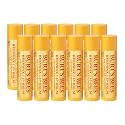 Burt's Bees Back To School Gift Ideas, Lip Balm - Original Beeswax 12 Count Pack in Bulk, Lip Moisturizer With Responsibly Sourced Beeswax, Natural