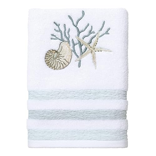 Avanti Linens - Hand Towel, Soft & Absorbent Cotton Towel (Coastal Terrazo)