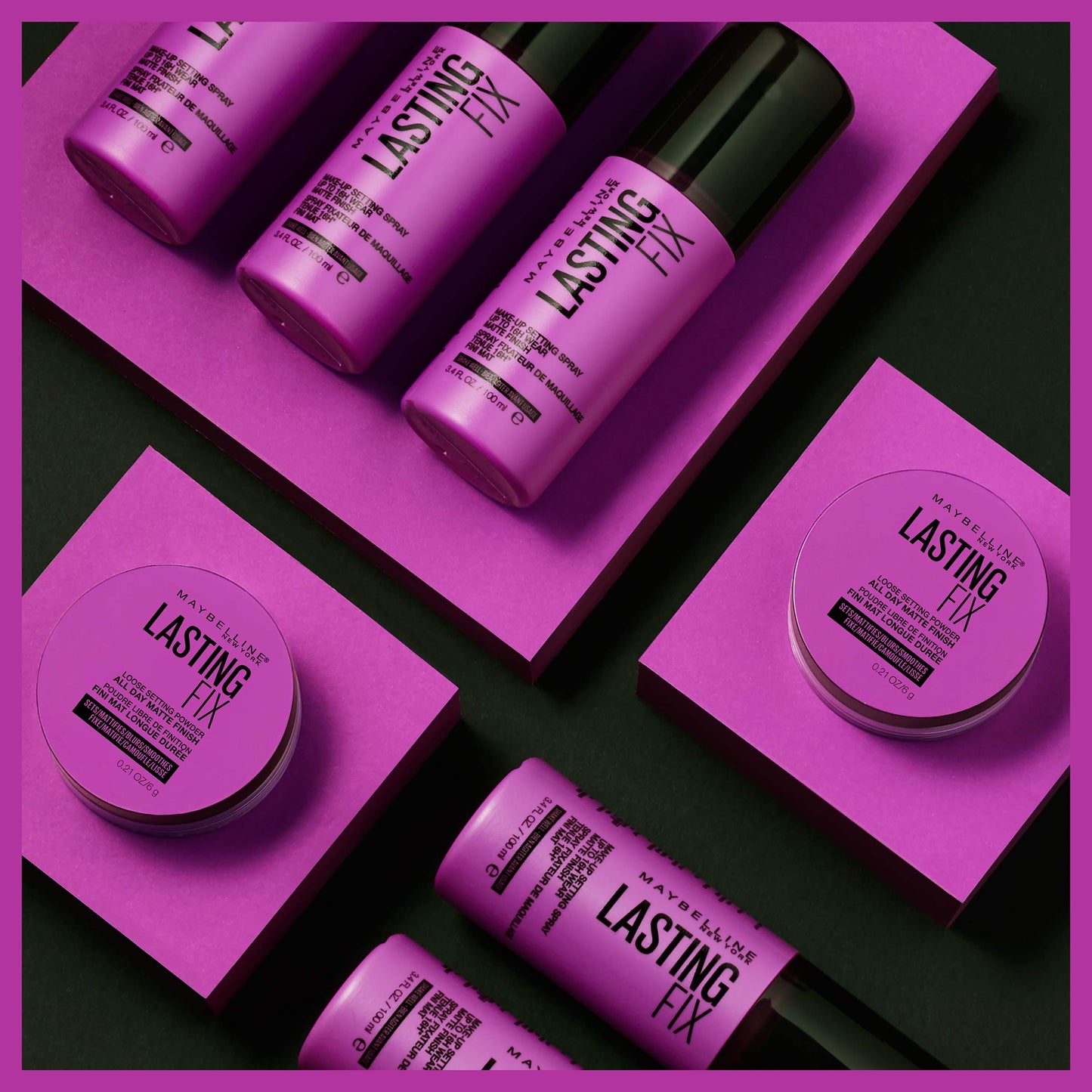 Maybelline Facestudio Lasting Fix Setting + Perfecting Loose Powder Makeup, All Day Matte Wear, Minimizes Shine, Sets Foundation Makeup, Translucent