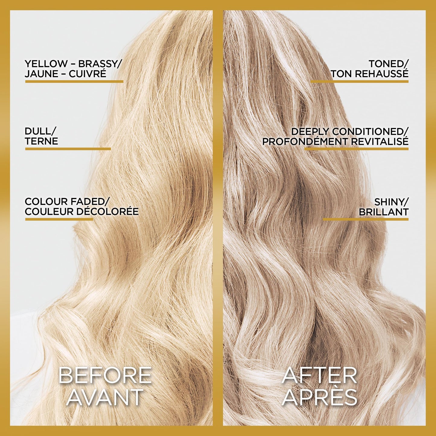 L'Oreal Paris Le Color Gloss One Step In-Shower Toning Hair Gloss for Bleached Hair, Neutralizes Brass, Conditions & Boosts Shine