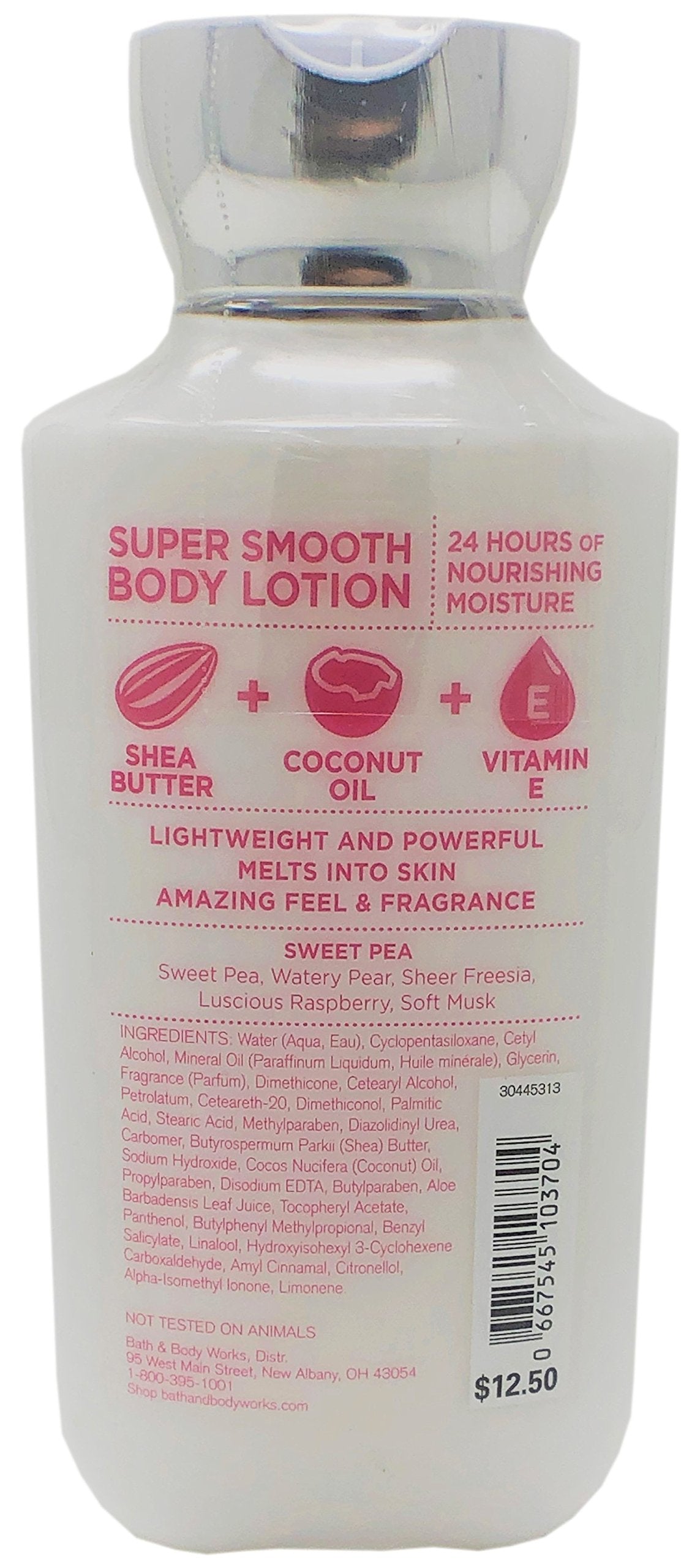 Bath and Body Works SWEET PEA Super Smooth Body Lotion 8oz