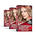 Revlon Colorsilk Beautiful Color Permanent Hair Color, (OLD VERSION) 70 Medium Ash Blonde (Pack of 3)