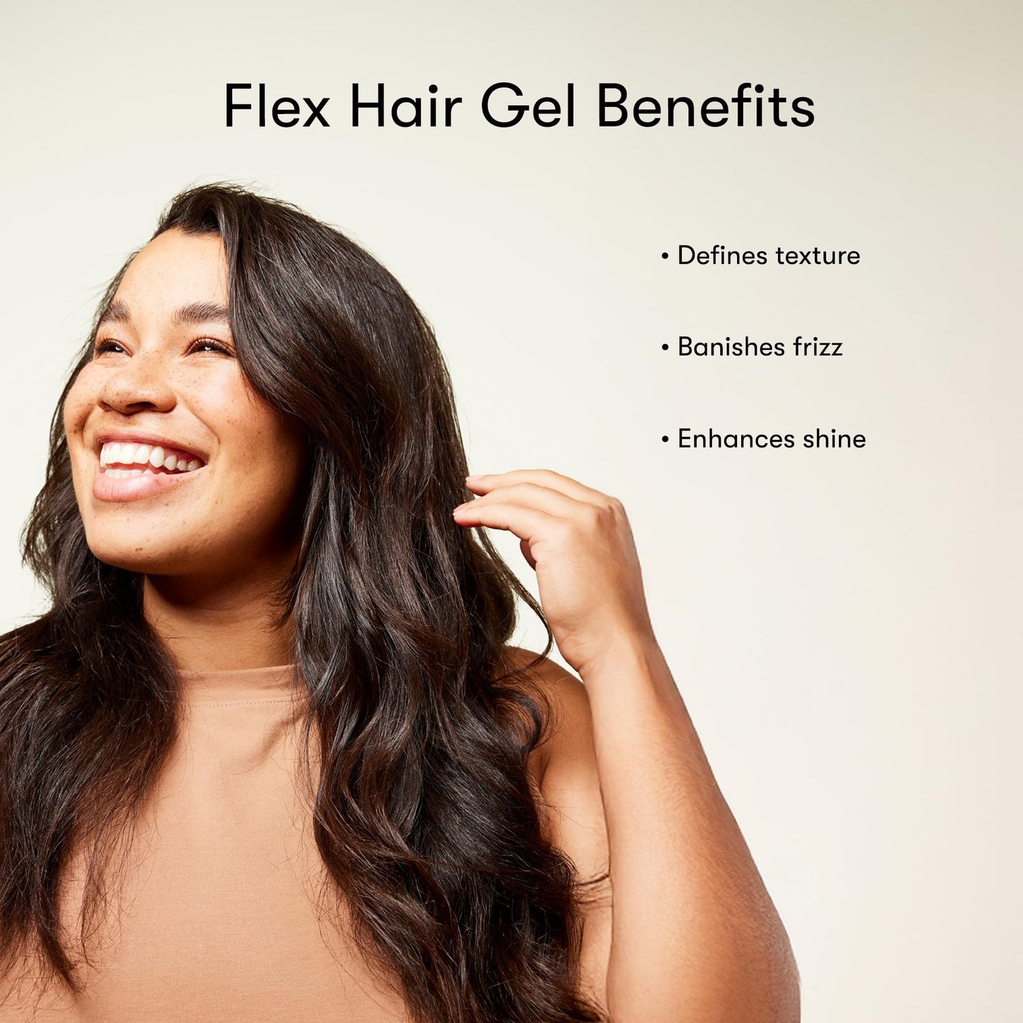 Odele Flex Hair Gel, Flexible Hold Styling Gel with Plant Proteins for All Hair Types + Textures, 8 Fl Oz