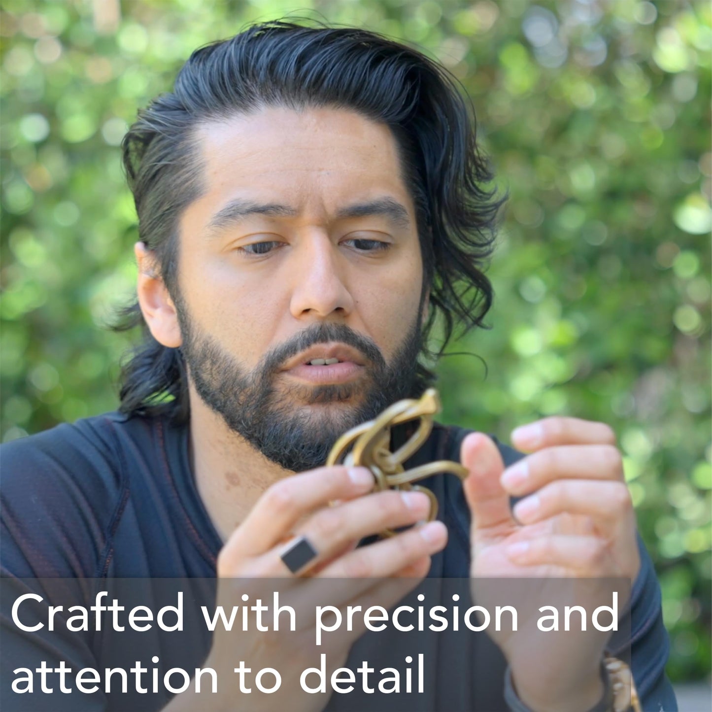 BePuzzled | Quartet Hanayama Metal Brainteaser Puzzle Mensa Rated Level 6, for Ages 12 and Up