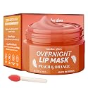 Sundae Glow Lip Mask with Peach & Orange - Hydration, Lip Repair for Dry Cracked Lips & Smoothing - Dermatologist Tested, Korean Lip Care - 95%