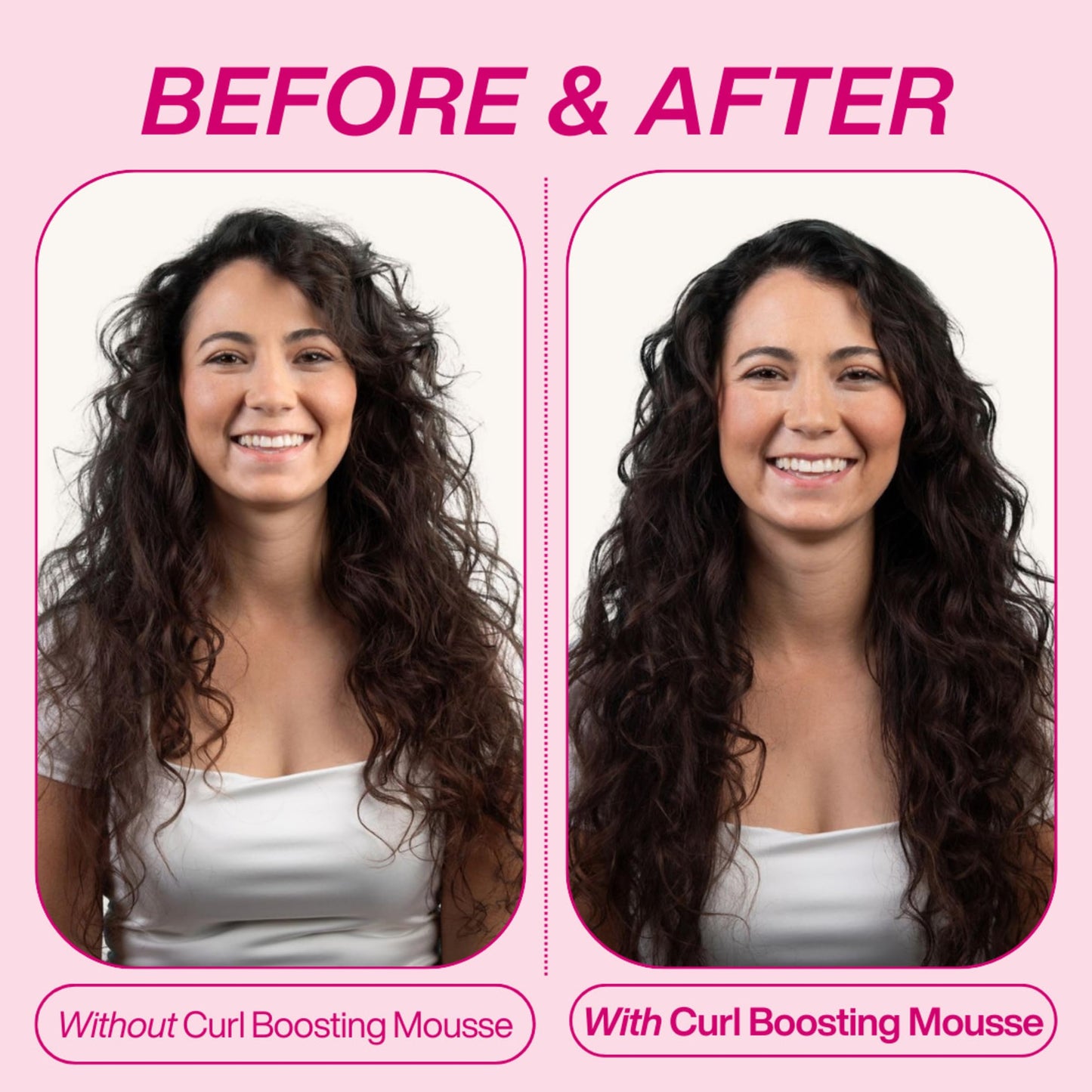 Dippity Do Girls With Curls Curl Enhancing Mousse, Light, 3-in-1 Defining Foaming Mousse for Curly Wavy Hair, Hibiscus, Olive Oil, Anti Frizz Bouncy