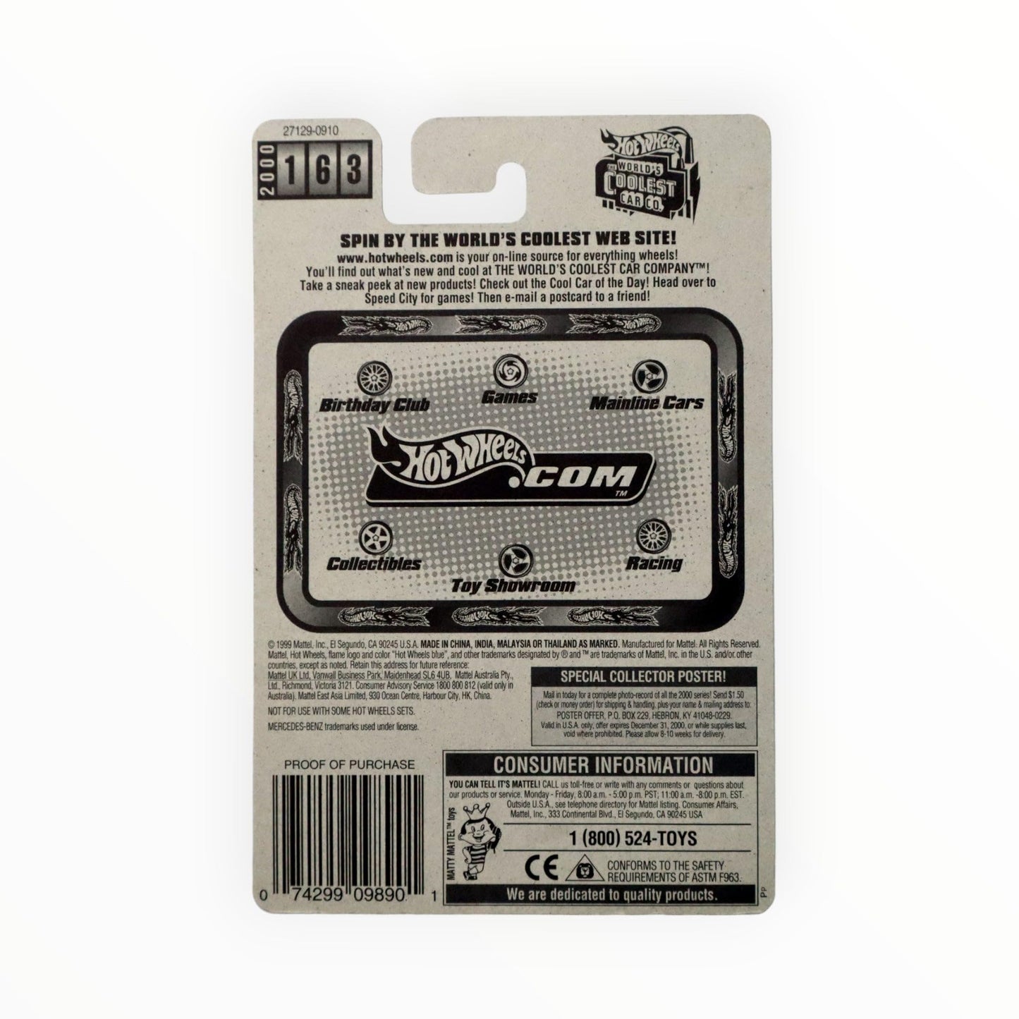 Hot Wheels #163 Mercedes CLK-LM