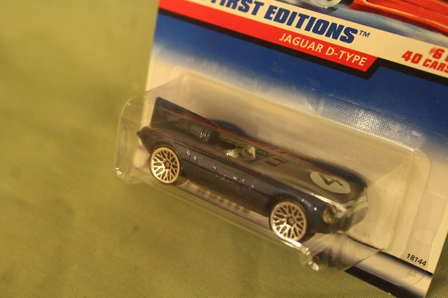 Hot Wheels Jaguar D-Type Blue 1998 First Editions Series #6 of 40 Basic Car 1:64 Scale Series Collector #638