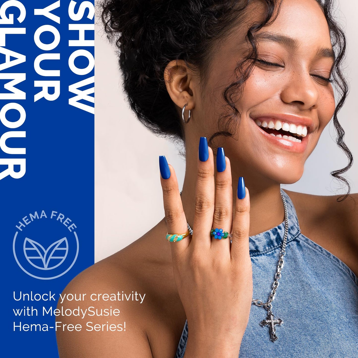 MelodySusie Hema Free Gel Nail Polish, 0.5 Fl Oz Thick Royal Blue Gel Polish, Non Toxic, Long Lasting, Soak Off UV Nail Polish, Manicure Nail Design Beauty and Personal Care MelodySusie