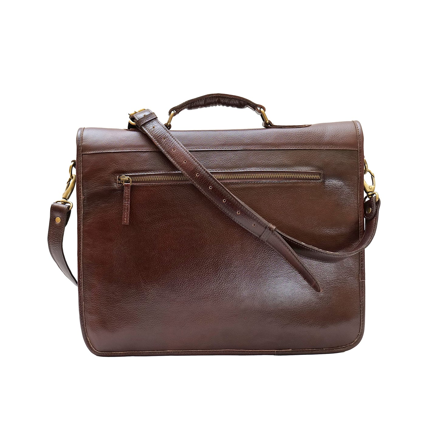 ARTISTRY ARTS 16 Inch Handcrafted GENUINE Leather briefcases Travel Laptop Messenger Bags for Men and Women Best Office School College Work Satchel