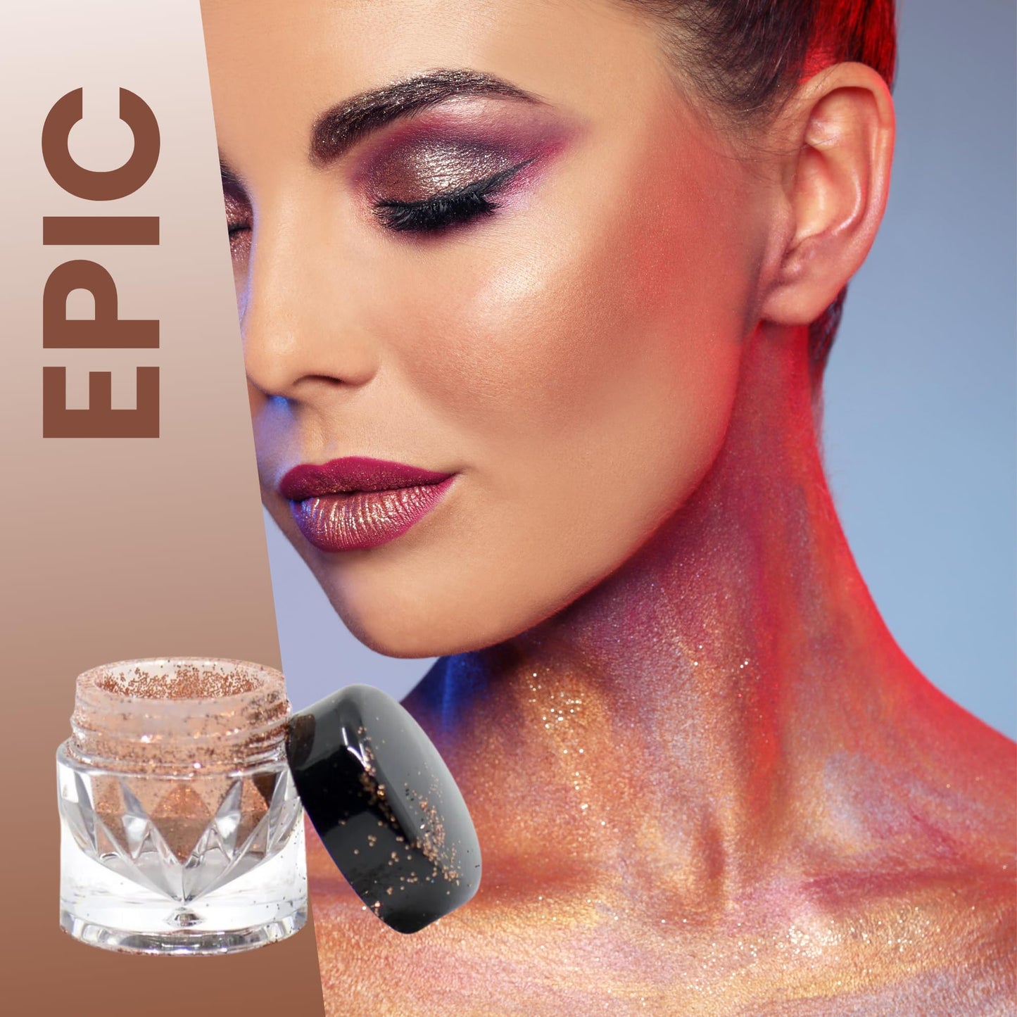 Poise Makeup Body and Facial Glitter | Extra-fine Cosmetic-Grade Glitters to Add Texture, Glam and Glitz, Safe for Face Eyes Lips and Hair