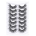 Mebver False Eyelashes Cat Eye Lashes Faux Mink Lashes Natural Look Fluffy Wispy Lashes That Look Like Extensions Pestañas Postizas D Curl Lash Strips