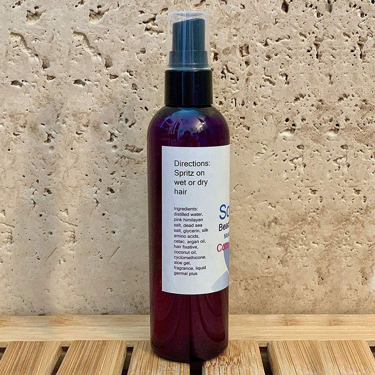 Soft Waves Beachy Scrunch Spray, Moisturizing Hair Texturizer, Cotton Candy, By Diva Stuff