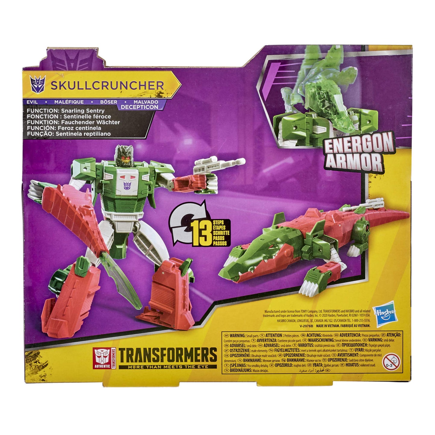 Transformers Bumblebee Cyberverse Adventures Ultra Class Skullcruncher Action Figure - Combines with Energon Armor to Power Up, for Kids Ages 6…