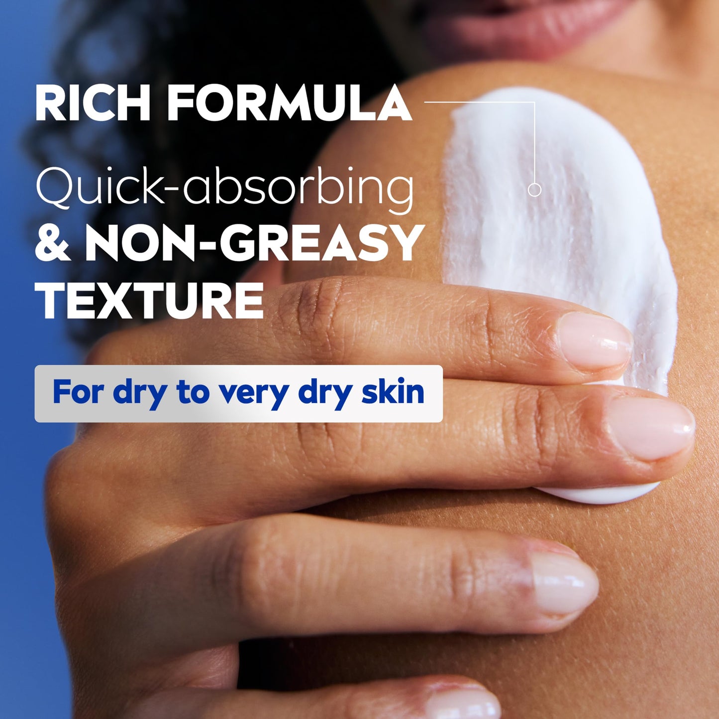 NIVEA Essentially Enriched Body Lotion for Very Dry Skin with Hyaluronic Acid, Almond Oil and Deep Nourishing Serum, 72-Hour Body Moisturizer, 16.9 Fl