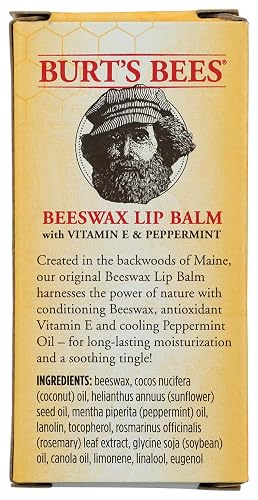 Burts Bees 2 Pack Beeswax Lip Balm, 0.3 OZ