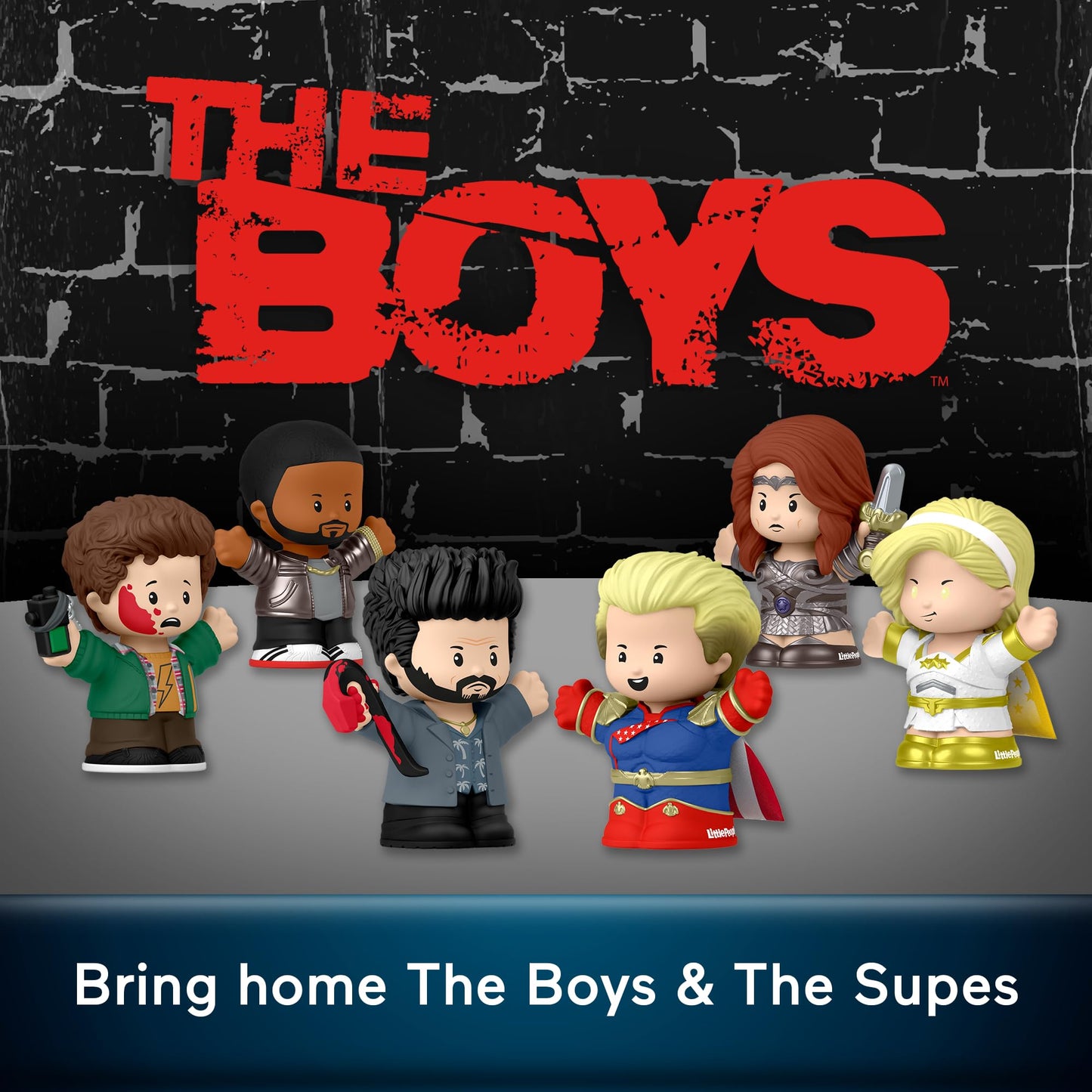 Little People Collector The Boys Special Edition Set with Character Figures in a Display Box for Adults & Fans, 6 Figures