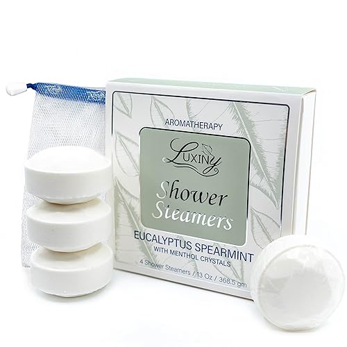 Eucalyptus Shower Steamer Aromatherapy in Your Shower, American Made by Luxiny, Shower Bomb Tablets Melt to Release a Vapor for Natural Stress Relief…