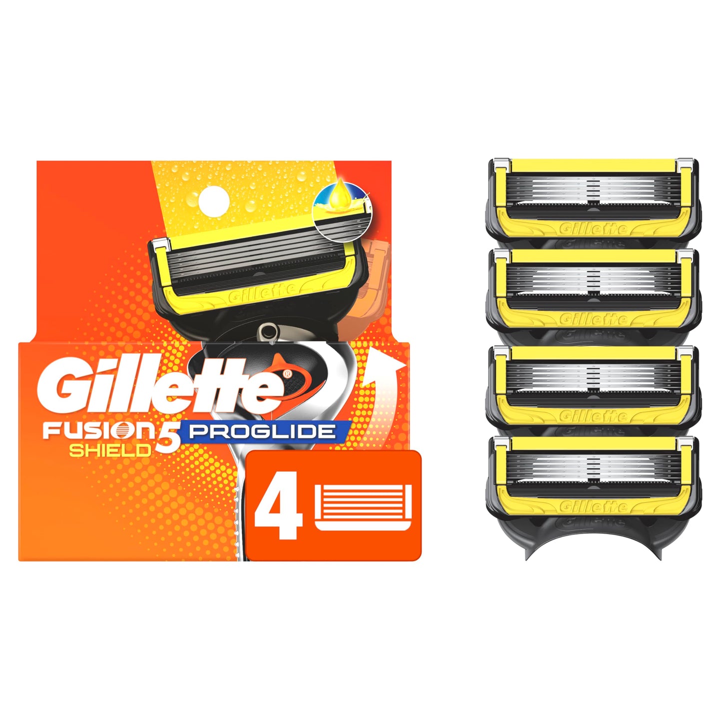 Gillette ProGlide Shield Razor Refills for Men, 4 Blade Refills Beauty and Personal Care Gillette Default Title