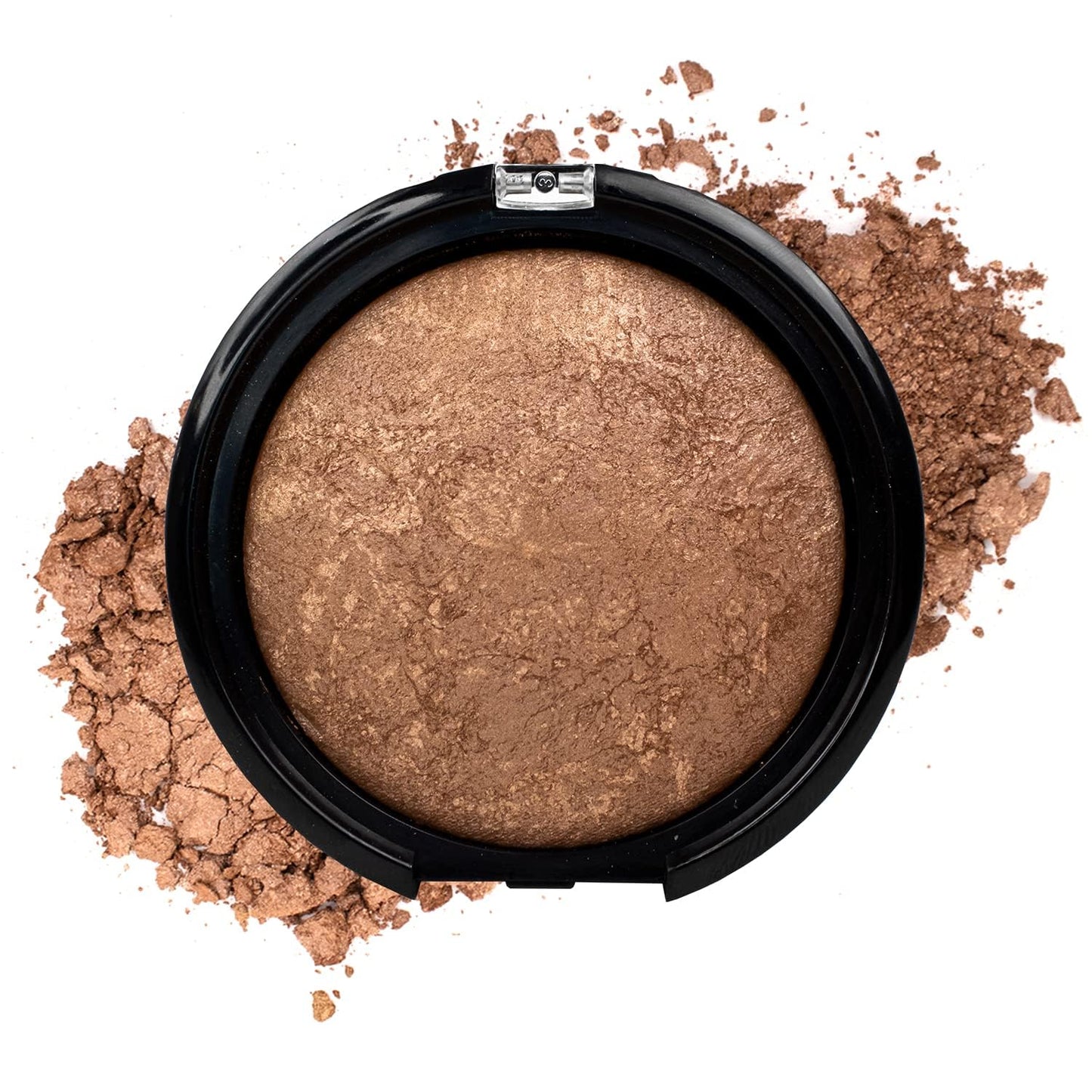 Palladio Baked Bronzer, Highly Pigmented and Easy to Blend, Shimmery Bronzed Glow, Use Dry or Wet, Lasts all day long, Provides Rich Tanning Color