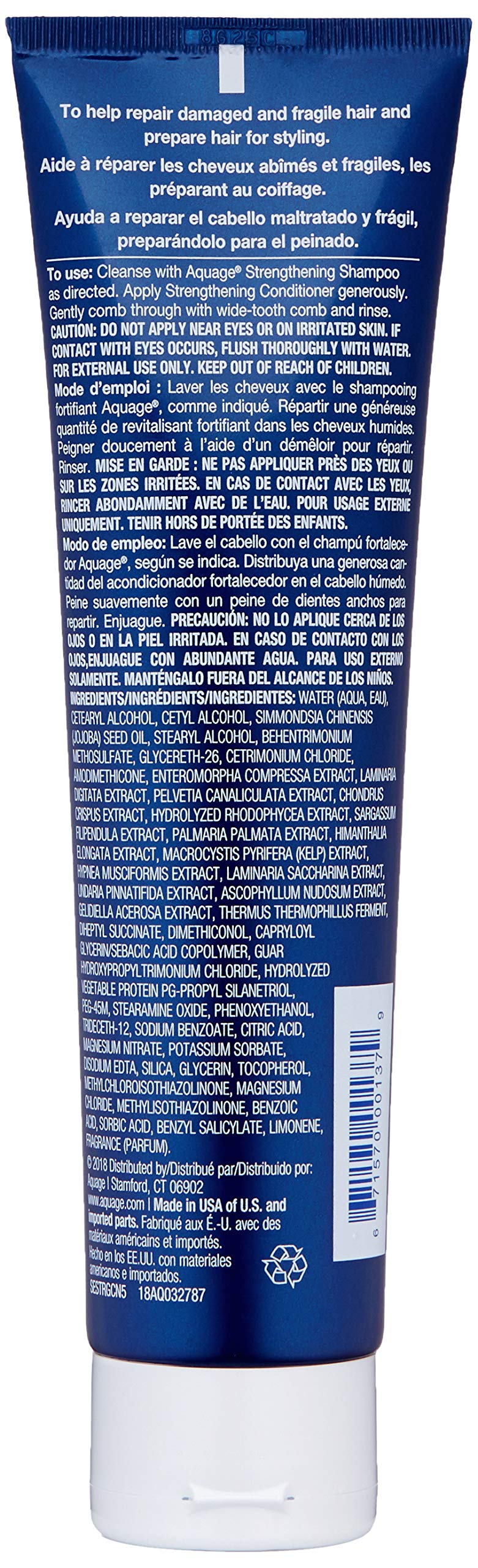 AQUAGE SeaExtend Strengthening Conditioner, Preserves Hair Color and Protects Against Heat, 5 fl. oz
