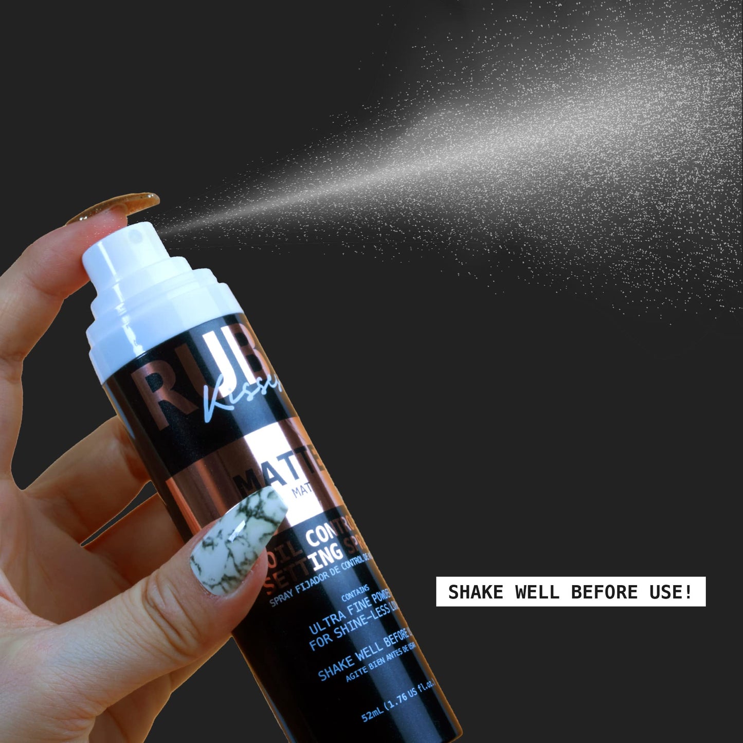 Ruby Kisses Setting Spray - Ultra-fine mist, Sets makeup, Long-Lasting Formula for a Flawless Finish (Matte)