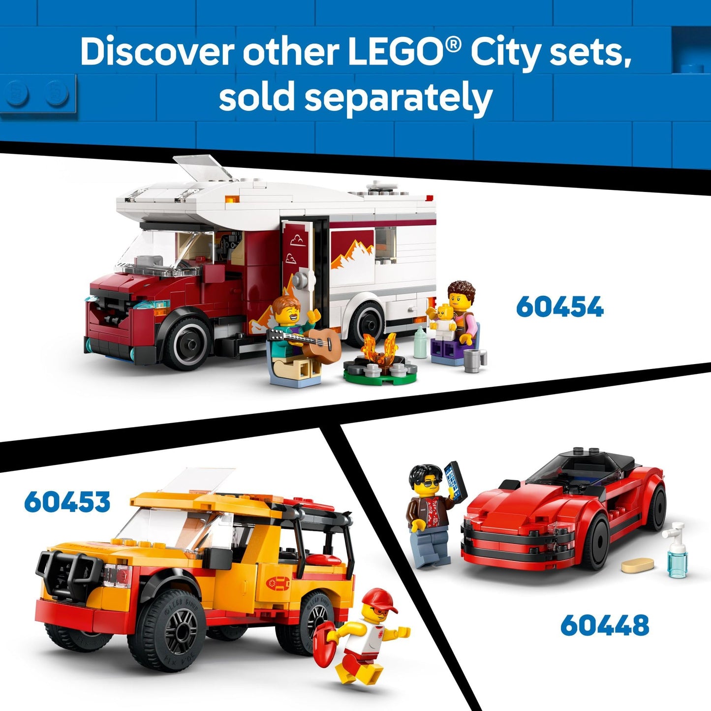 LEGO City Red Sports Car Toy – Building Set for Kids Ages 5+ with Driver Minifigure – Fun Birthday or Holiday Gift – 60448