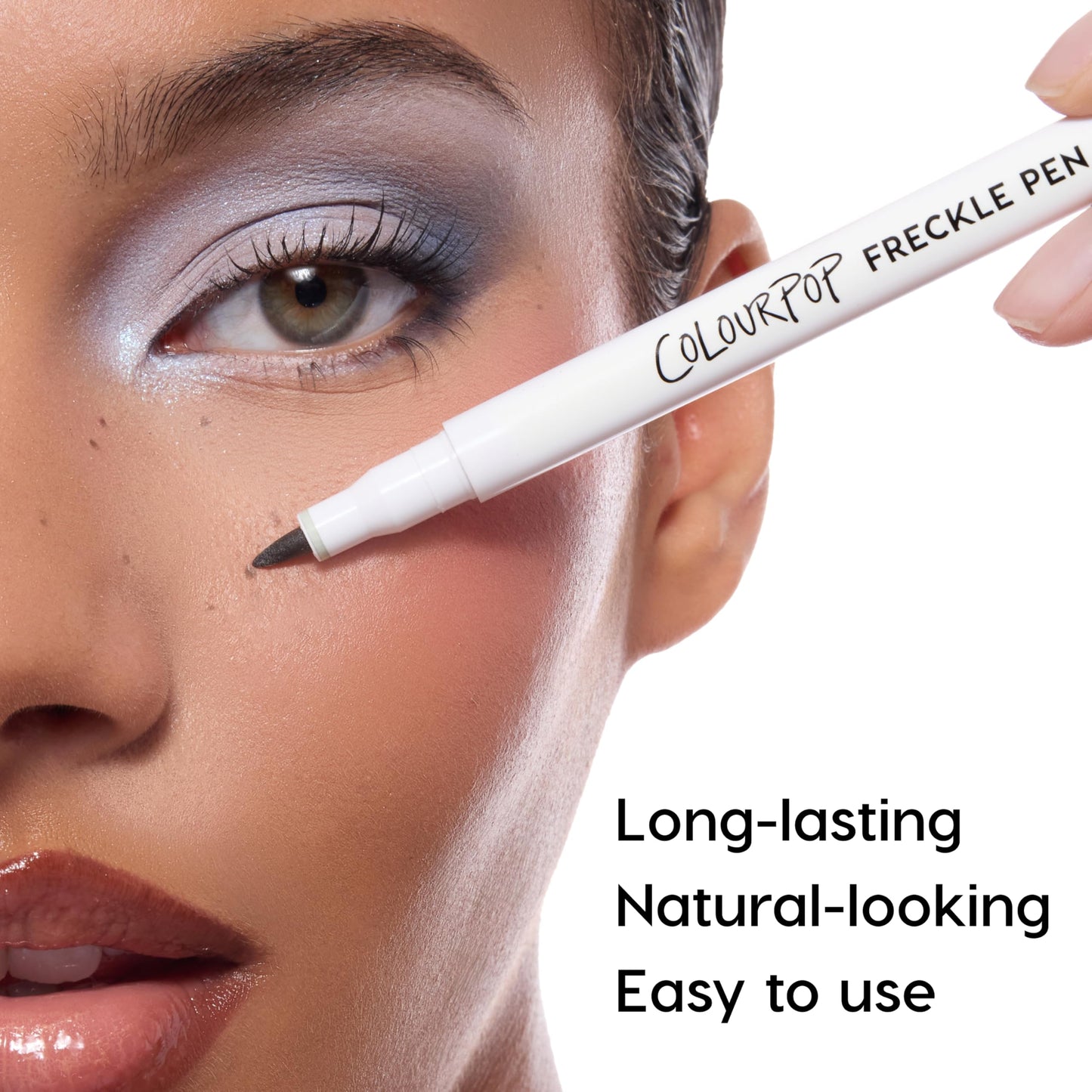 ColourPop Freckle Pen - Long-Lasting Faux Freckle Makeup with a Buildable Customizable Color - Natural Looking Fake Freckles with Soft Felt Tip