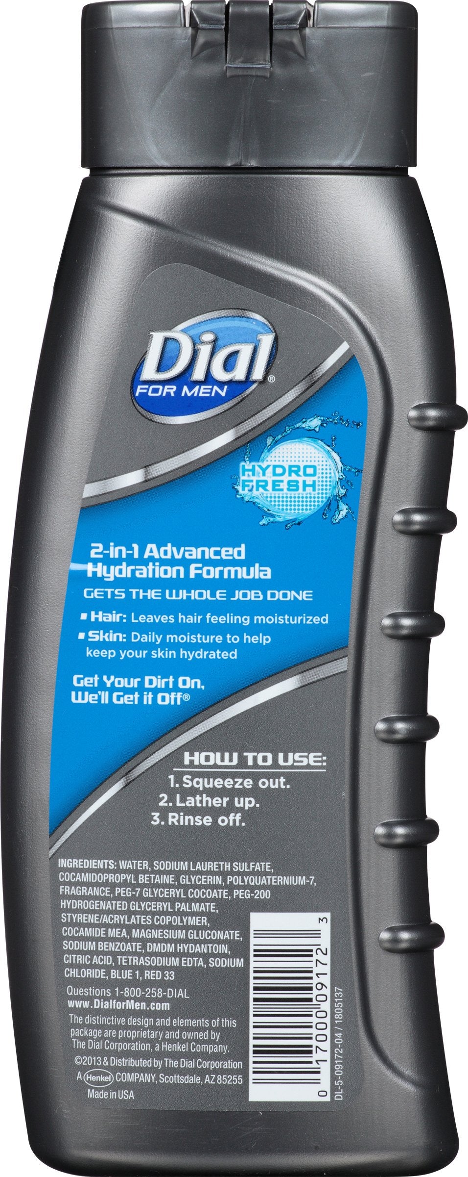 Dial For Men Hair + Body Wash, Hydro Fresh 16 oz (Pack of 2) Beauty & Personal Care Dial