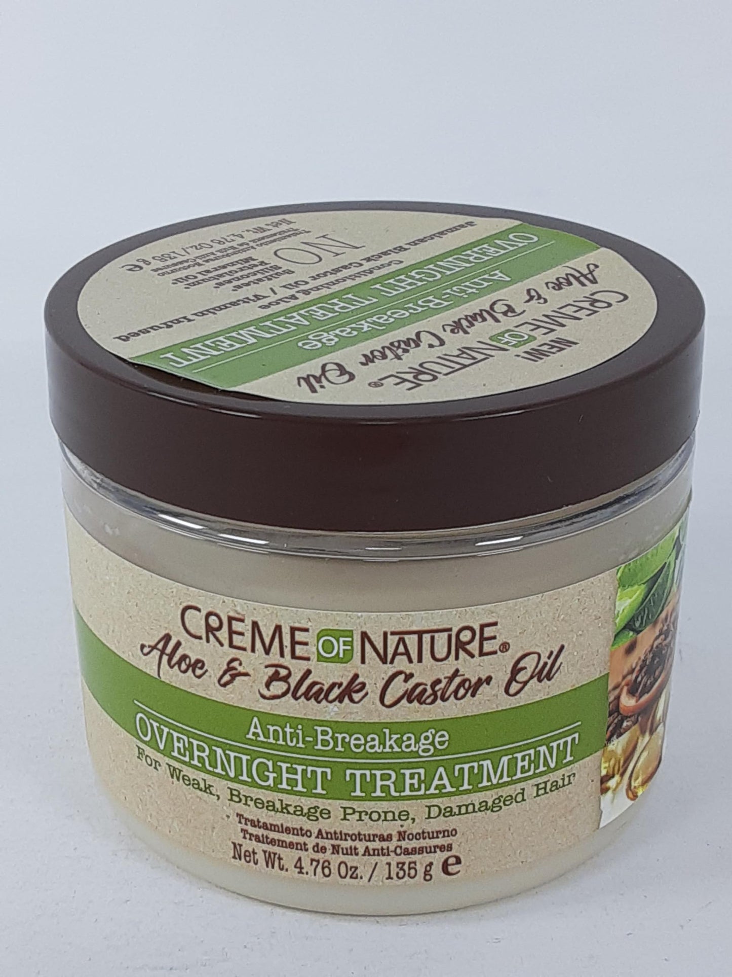Creme of Nature, Anti-Breakage Overnight Treatment, With Aloe Vera Juice, Jamaican Black Castor Oil, 4.76 Oz