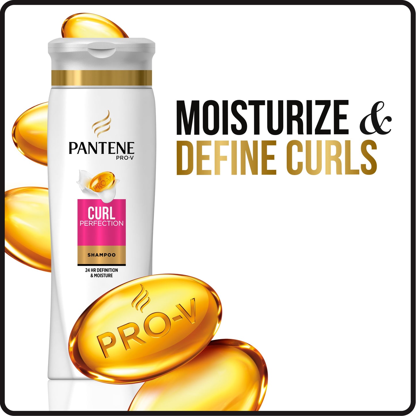 Pantene Pro-V Curl Perfection Shampoo, 12.6 fl oz , 4 Count