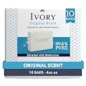 Ivory Gentle Bar Soap, Designed for Whole Family, 99.44% Pure Formula, Plant-Based Cleanser, Made Without Heavy Perfumes, Parabens & Phthalates