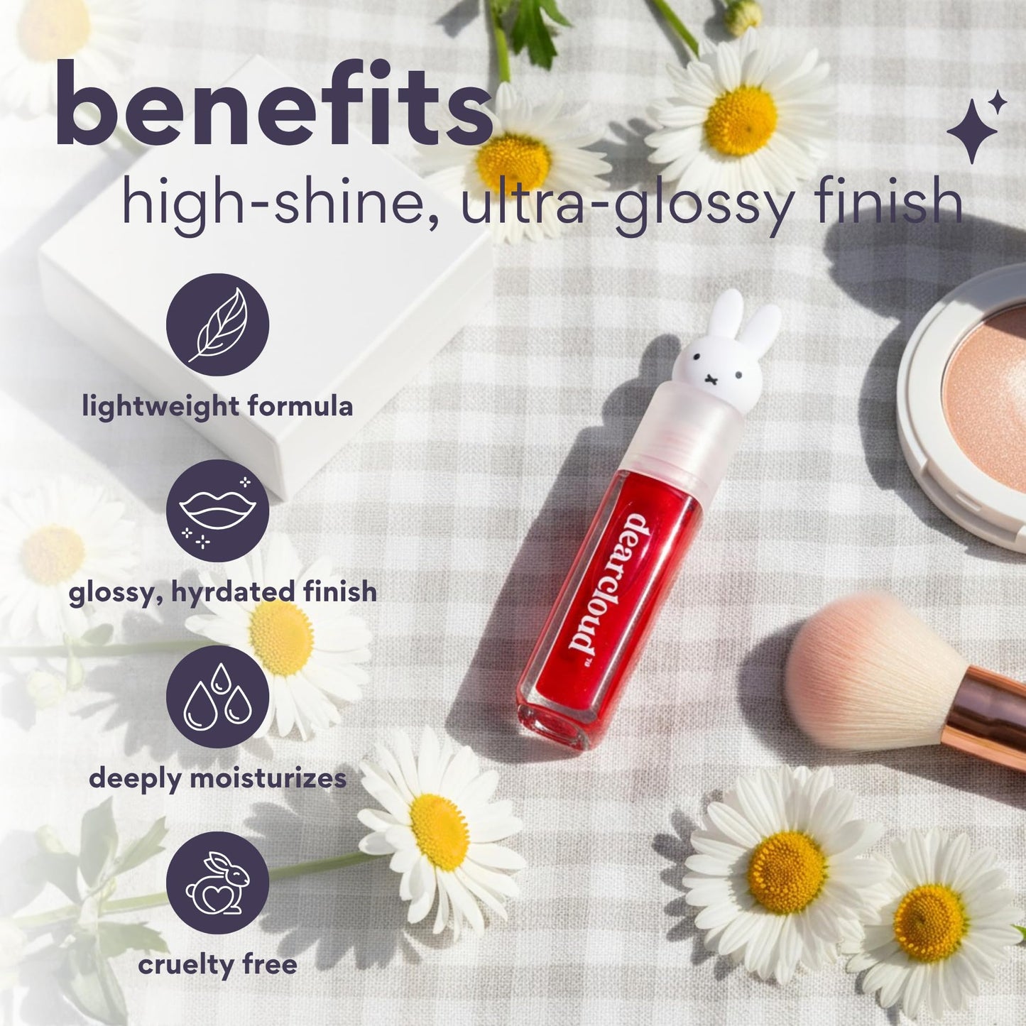 Miffy Lip Serum Jelly - Tinted Lip Gloss (Dear Bun) Beauty and Personal Care dearcloud