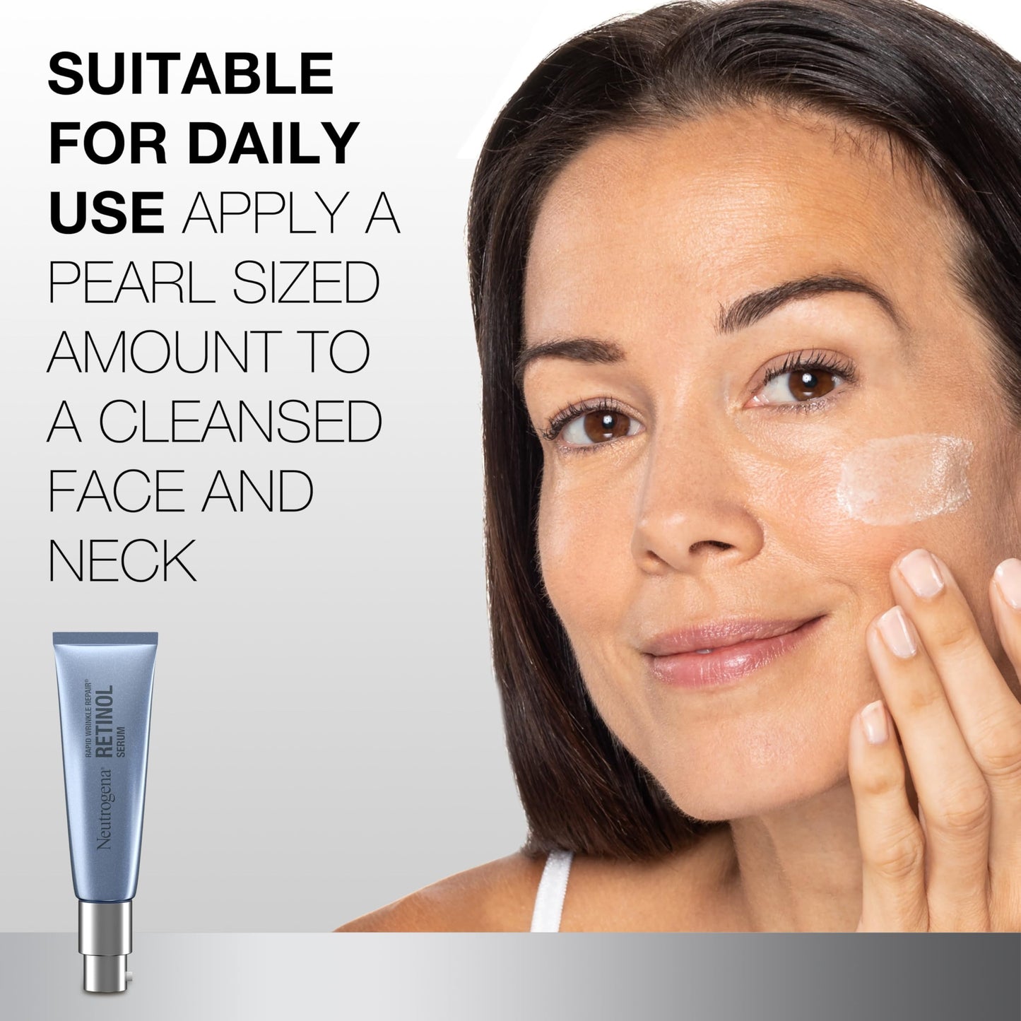 Neutrogena Rapid Wrinkle Repair Retinol Face Serum, Daily Anti-Aging Serum for Face with Retinol & Hyaluronic Acid to Fight Fine Lines, Wrinkles