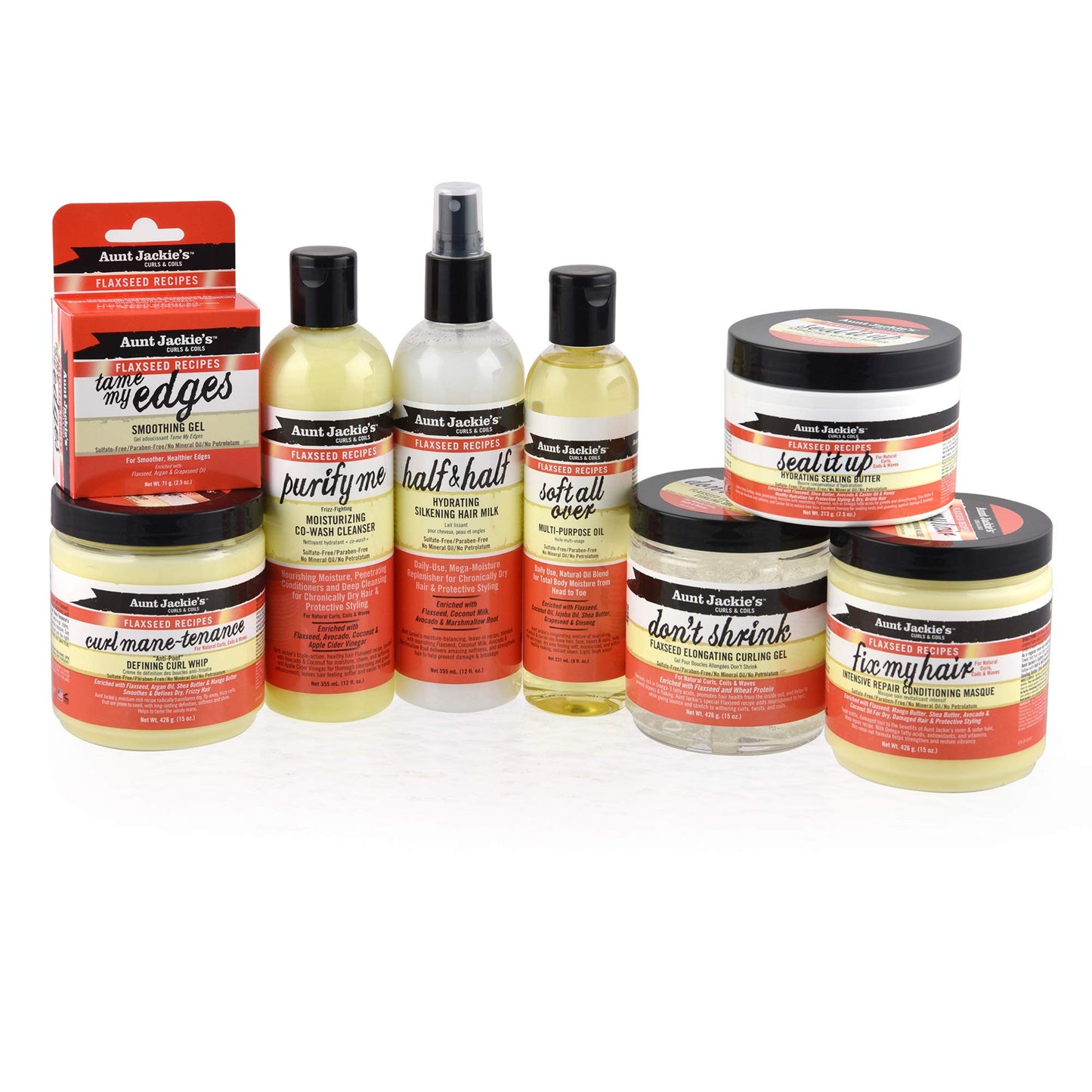 Aunt Jackie's Flaxseed Recipes Curl Mane-tenance, Lightwieght Anti-Poof Defining Curl Whip, Enriched with Flaxseed, Argan Oil and Shea Butter, Great