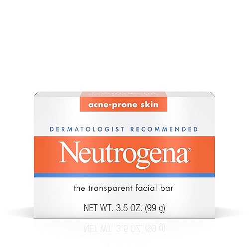 Neutrogena Facial Cleansing Bar Treatment for Acne-Prone Skin, Non-Medicated & Glycerin-Rich Hypoallergenic Formula with No Detergents or Dyes, 3.5 oz